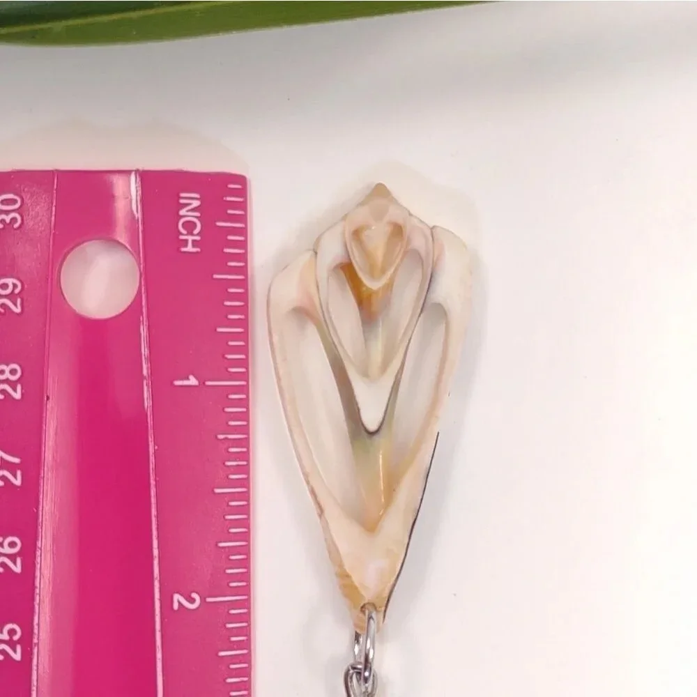 Seashell Keyring Slice Conch Seashell Clearwater Beach, Florida